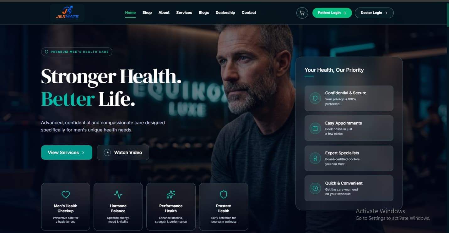 Reinsoft Portfolio: Jexmate Telemedicine, Pharmacy & Healthcare E-commerce SaaS Jexmate Telemedicine, Pharmacy & Healthcare E-commerce SaaS - Web Development Project by Reinsoft